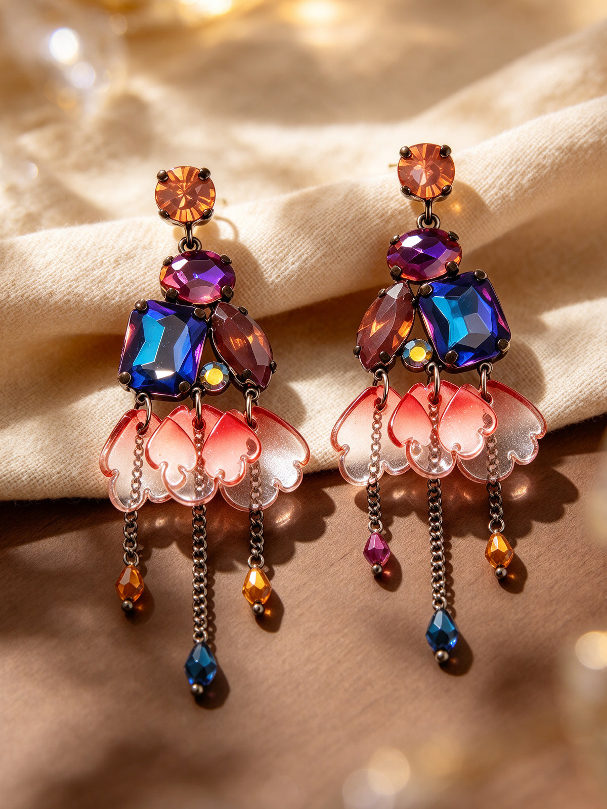 BW2409605 Coral Fiesta earrings