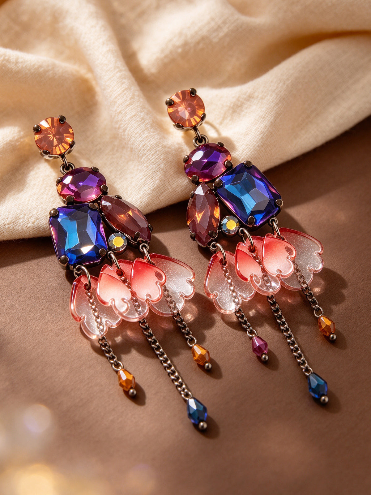 BW2409605 Coral Fiesta earrings