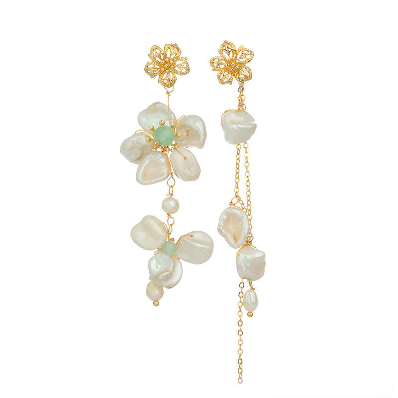 S4724E1 Pearl Long  Earrings Stud Ear Accessories fine handmade gifts