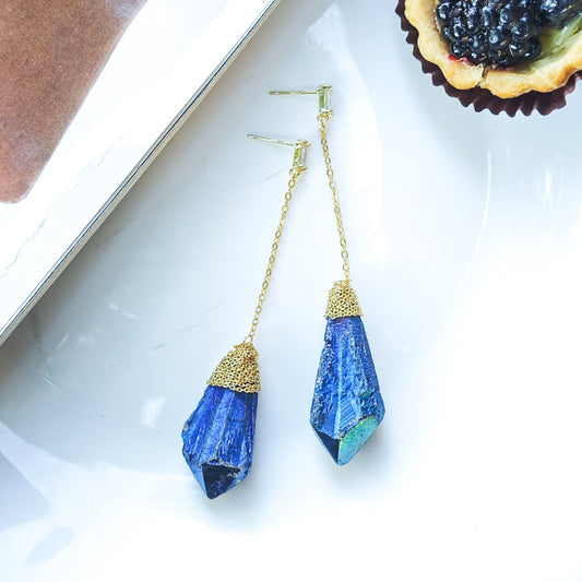 S4704E1 Blue Crystal Drop earrings