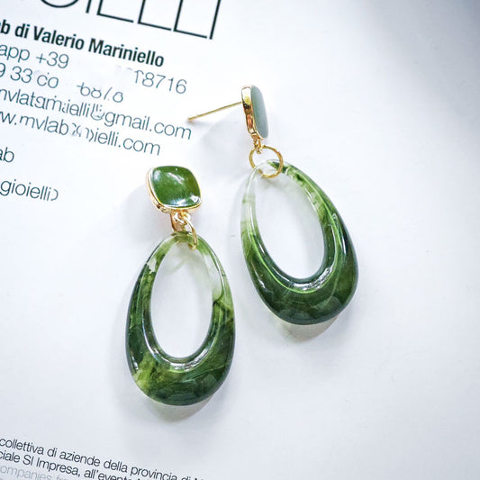 S4845E1 Long Hoop Earrings Stud Ear Accessories fine handmade gifts