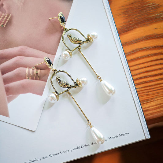 S4855E1 Long Earrings Stud Ear Accessories fine handmade gifts