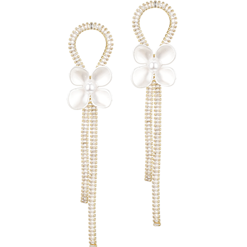 S5029E1  earrings Luminous Flower Shadows