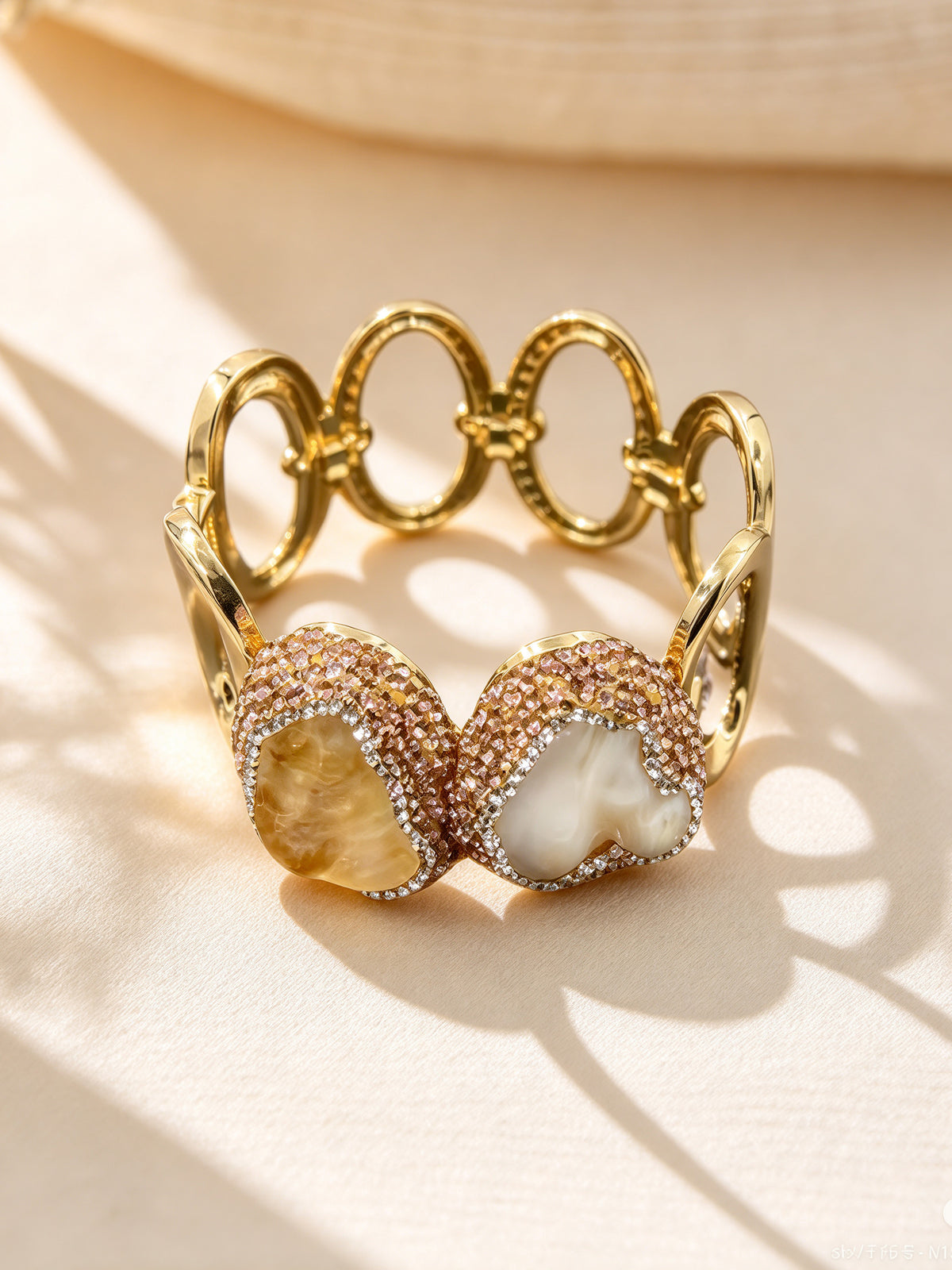S03150M1 Citrine Link bangle