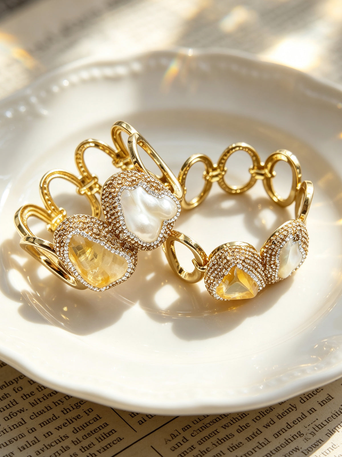 S03150M1 Citrine Link bangle