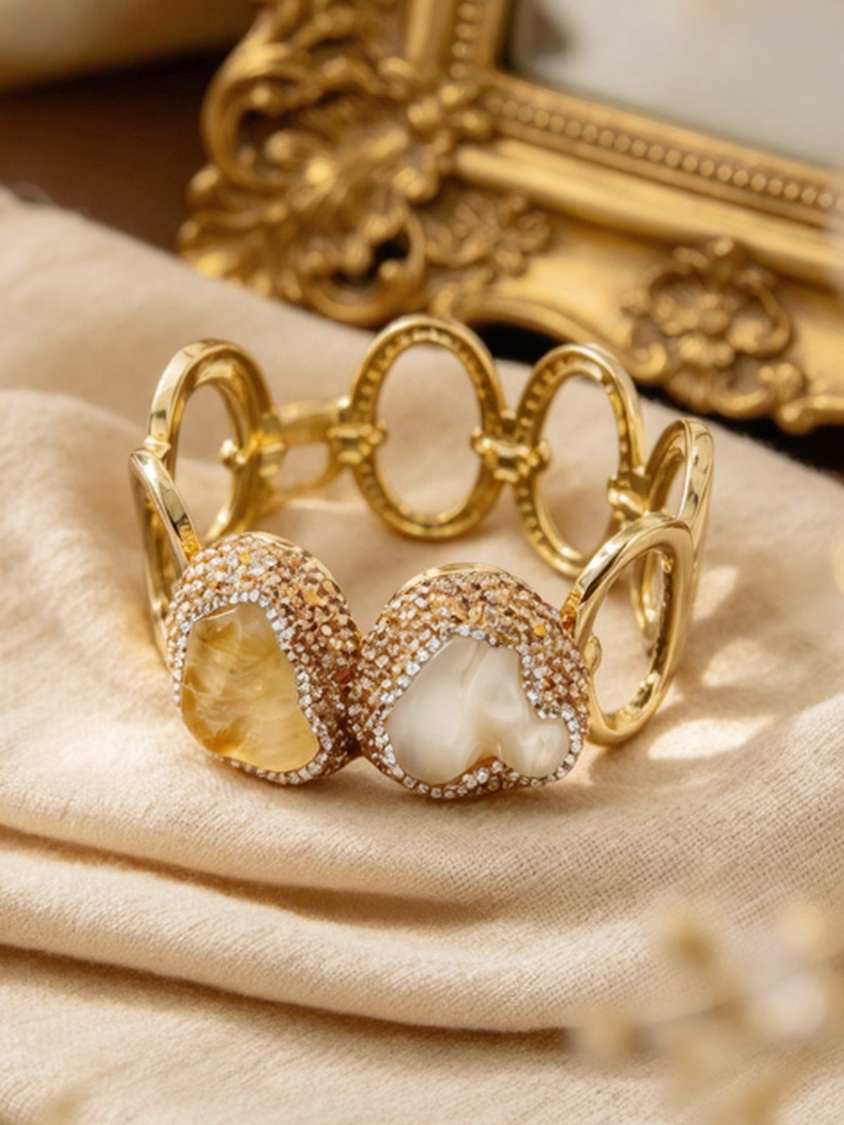 S03150M1 Citrine Link bangle