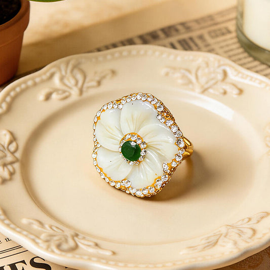 S1987S1 Shell Blossom ring