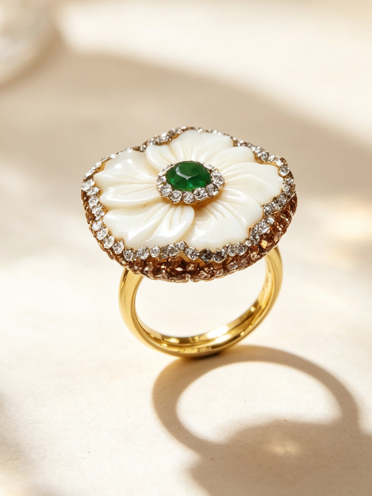 S1987S1 Shell Blossom ring