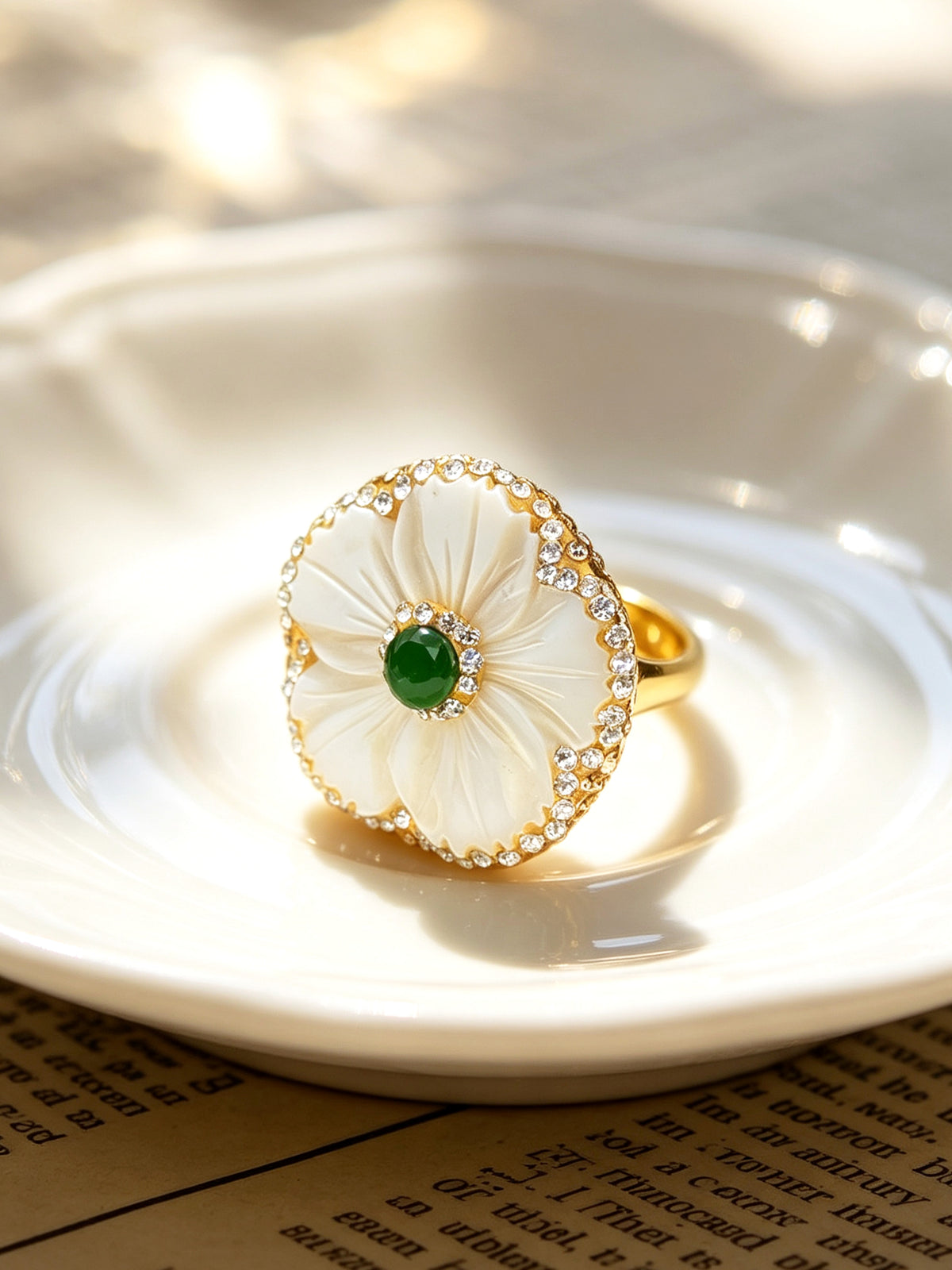 S1987S1 Shell Blossom ring