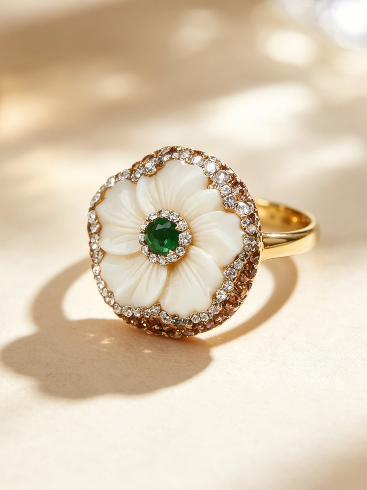 S1987S1 Shell Blossom ring