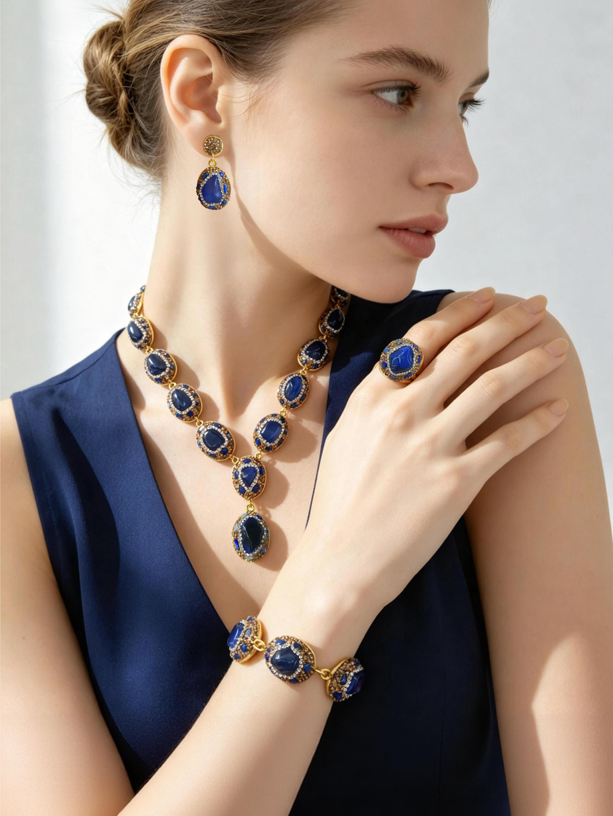S1996S1 Lapis Royale jewelry set