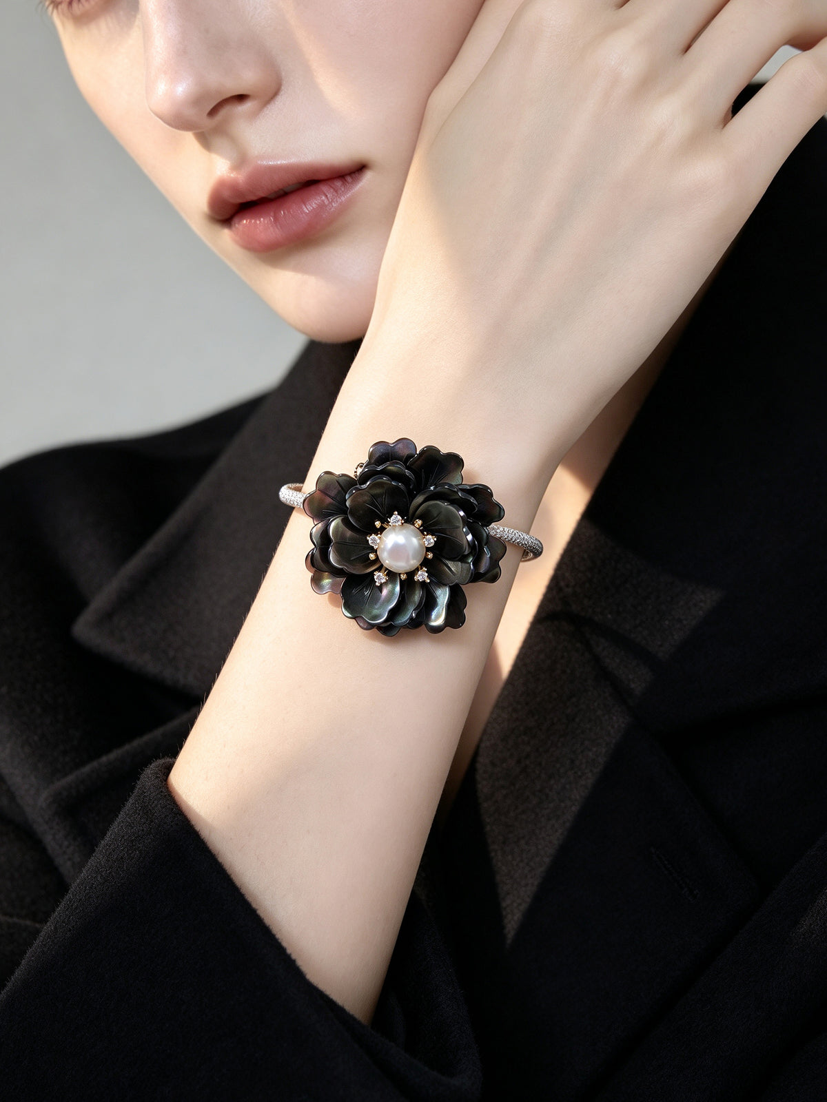 S2014W1 Ink Blossom bangle