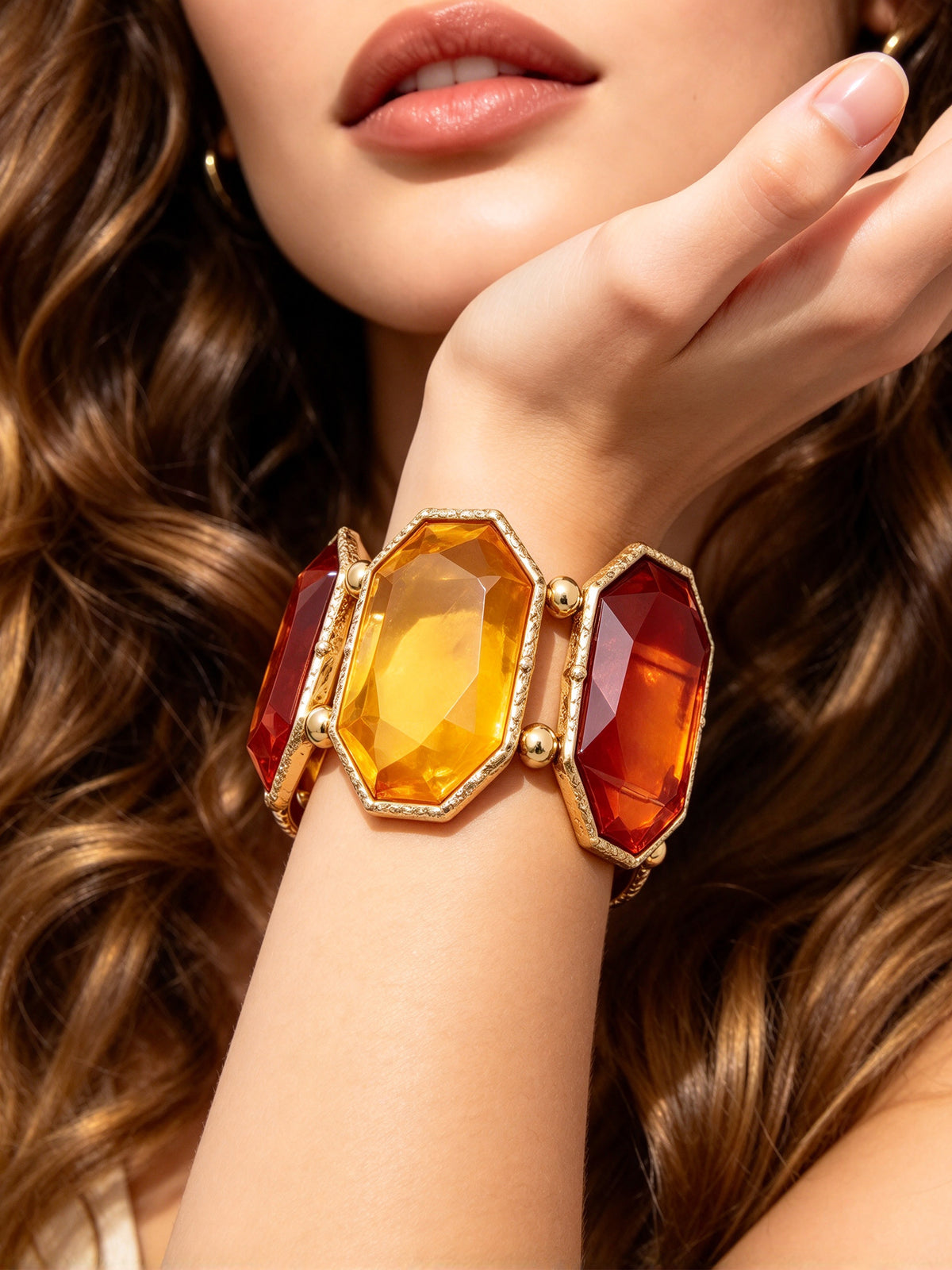 S2021W1 Amber Mosaic bracelet