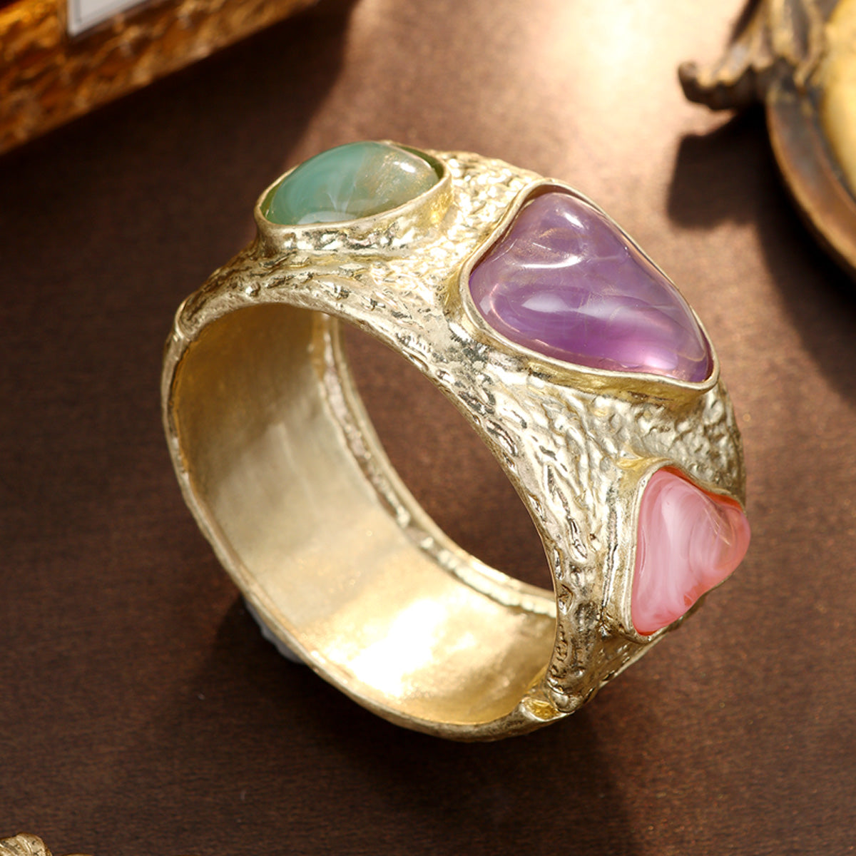 S2043W1 Trio of Light and Stone Bangle