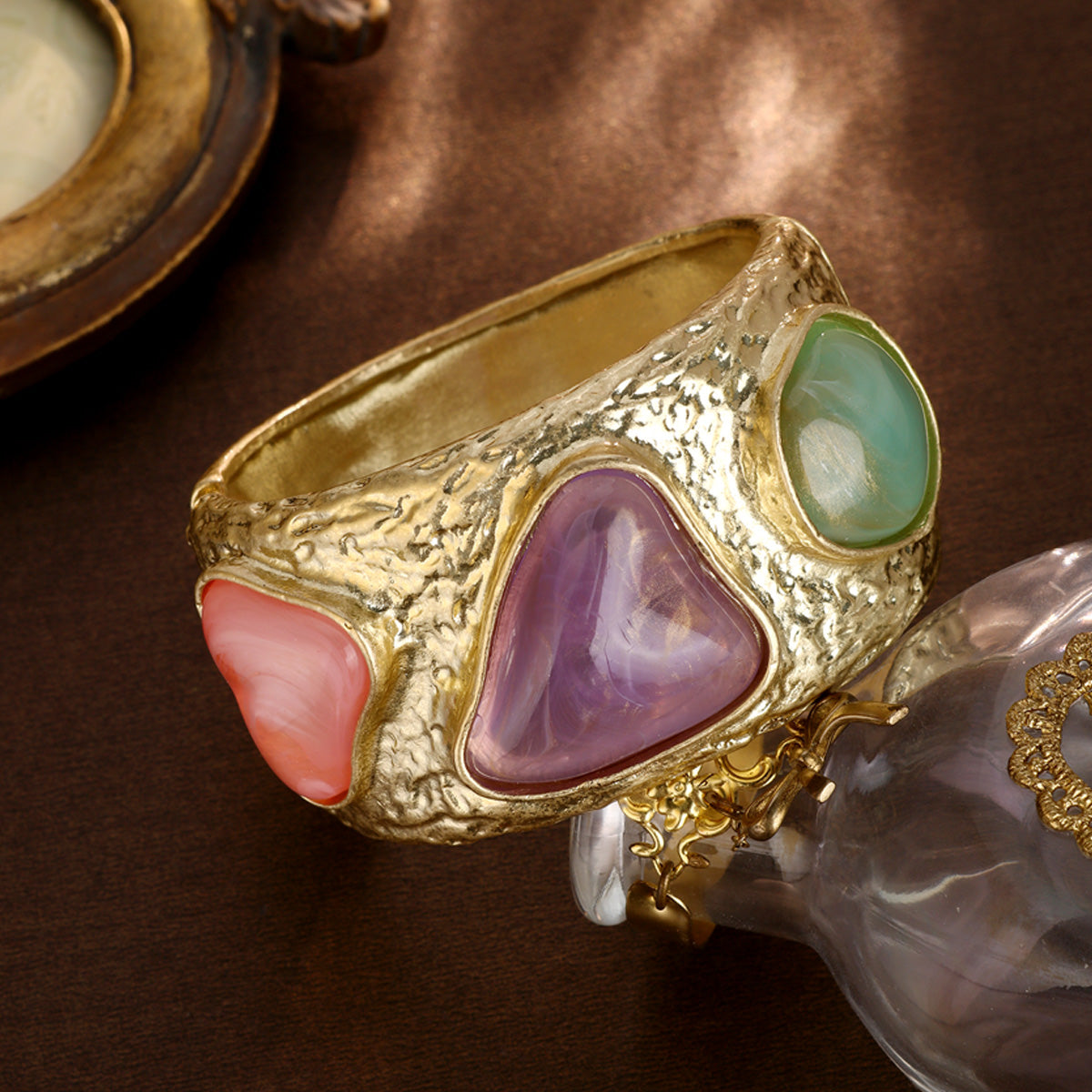 S2043W1 Trio of Light and Stone Bangle