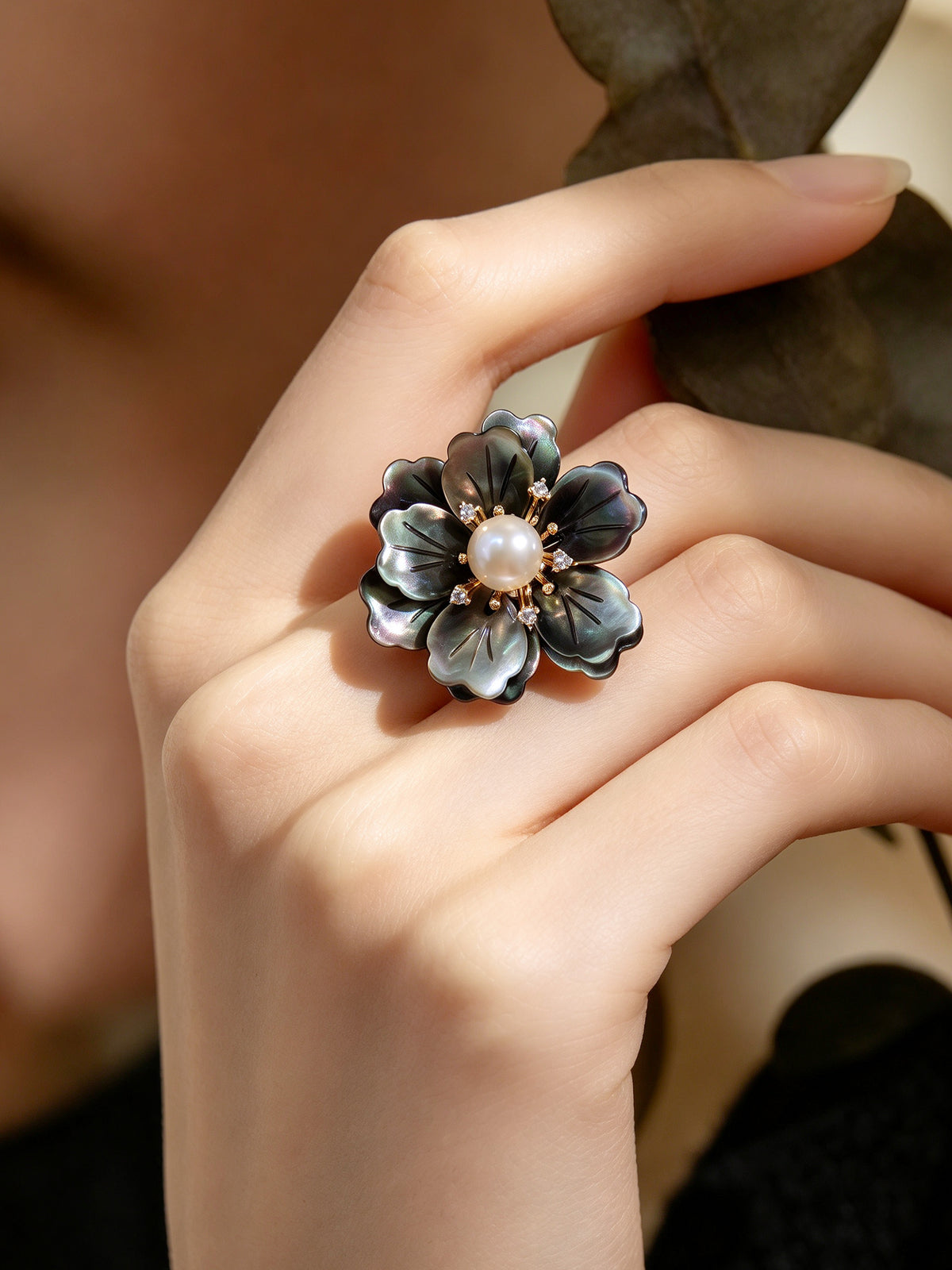 S2181R1 Ink Blossom ring