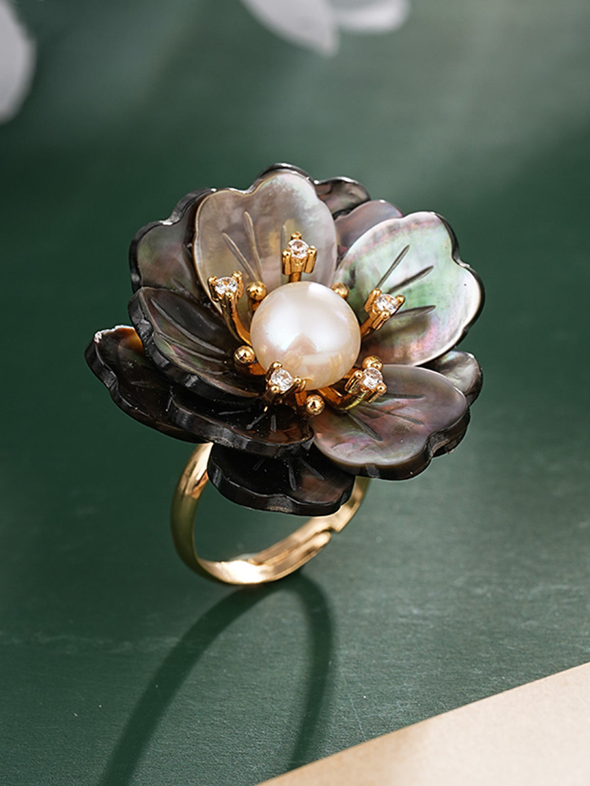 S2181R1 Ink Blossom ring