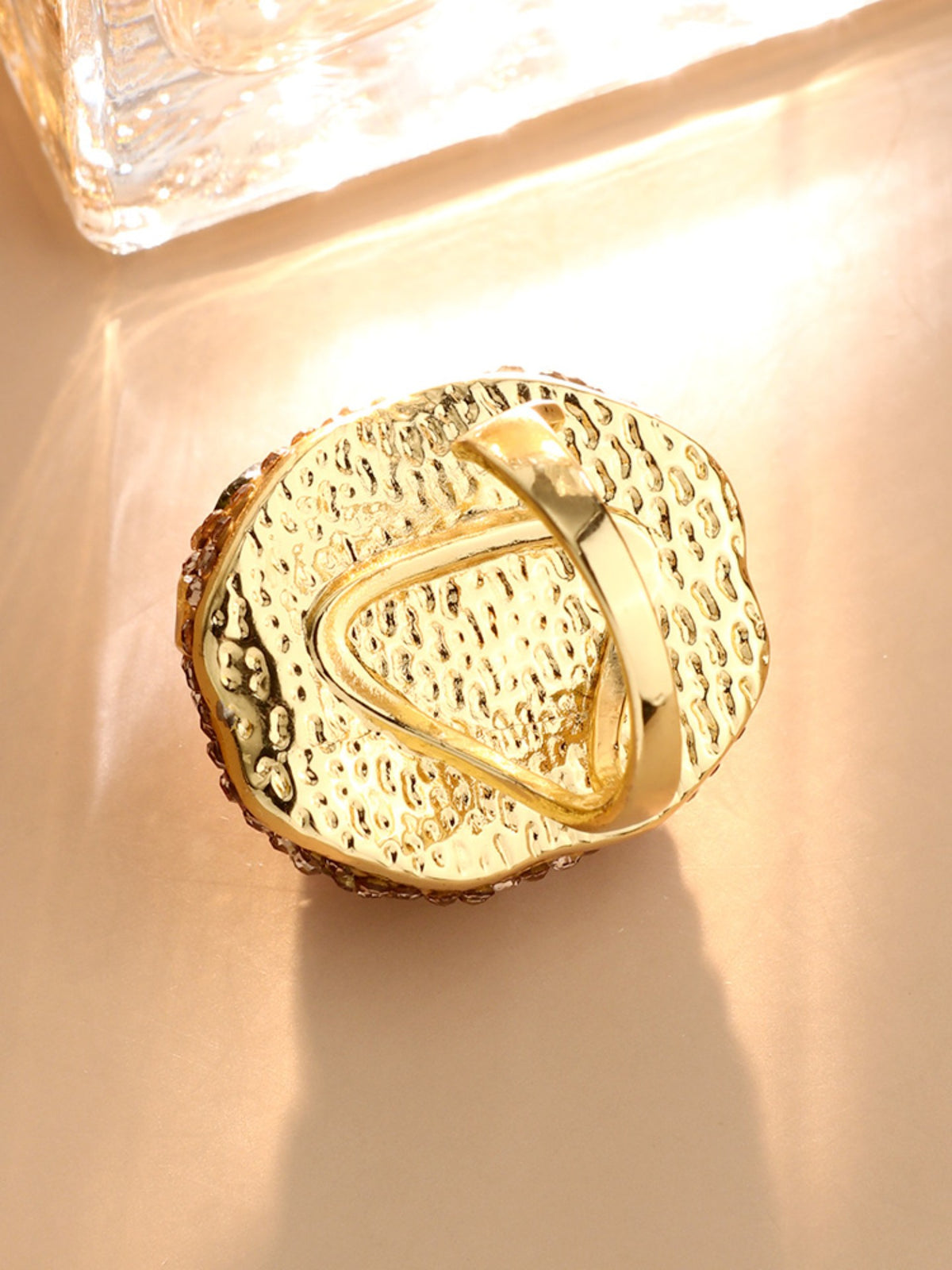 S2228R1 Sunset Druzy ring