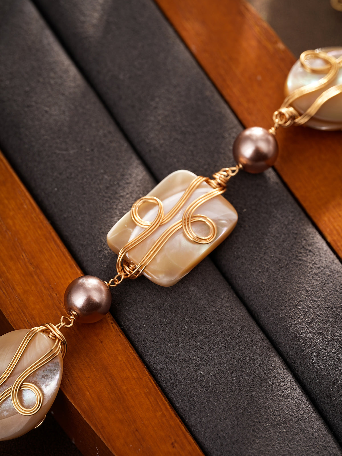 S2299C1 Shell Swirl bracelet