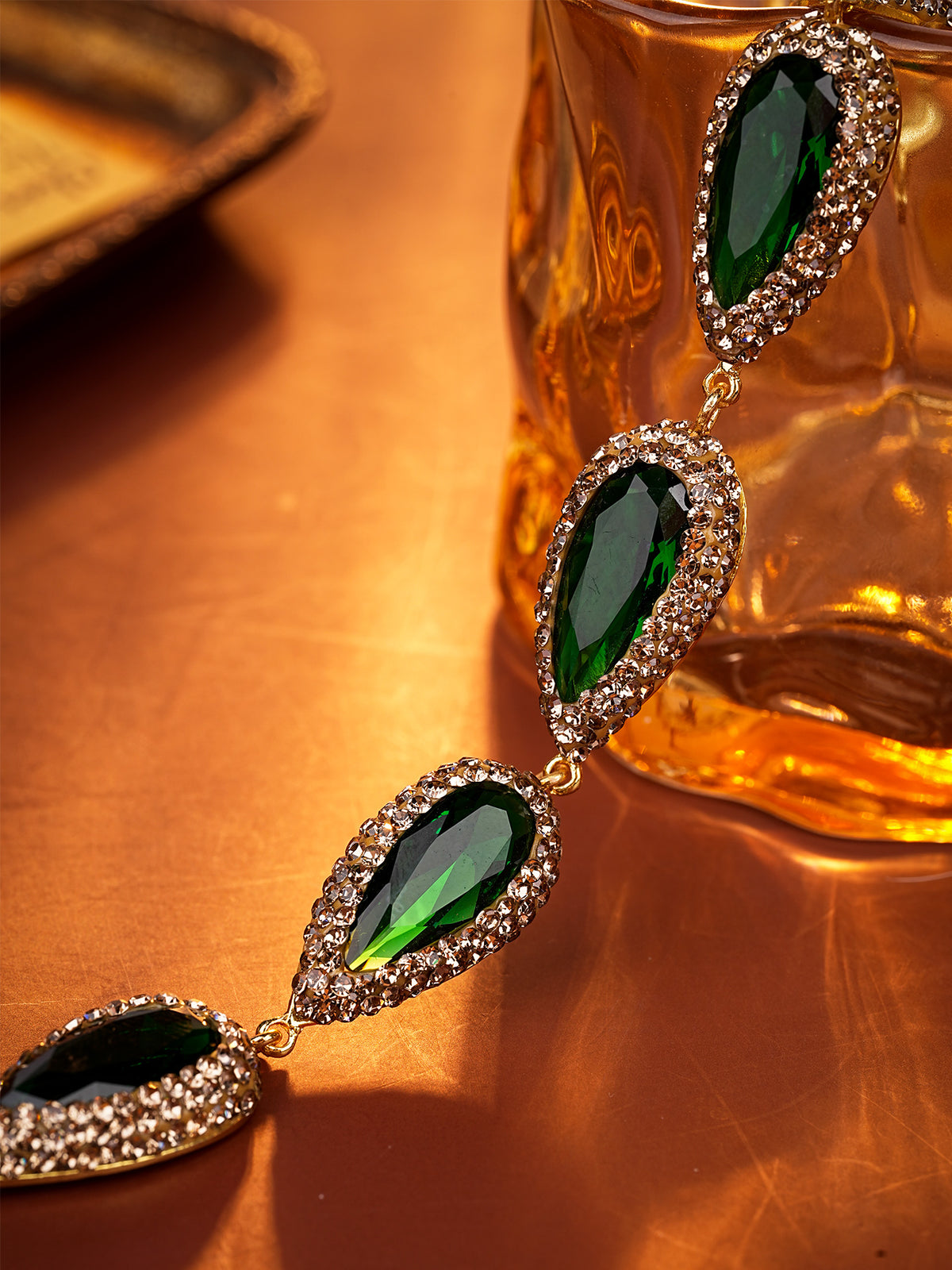 S2302C1 Emerald Teardrop bracelet