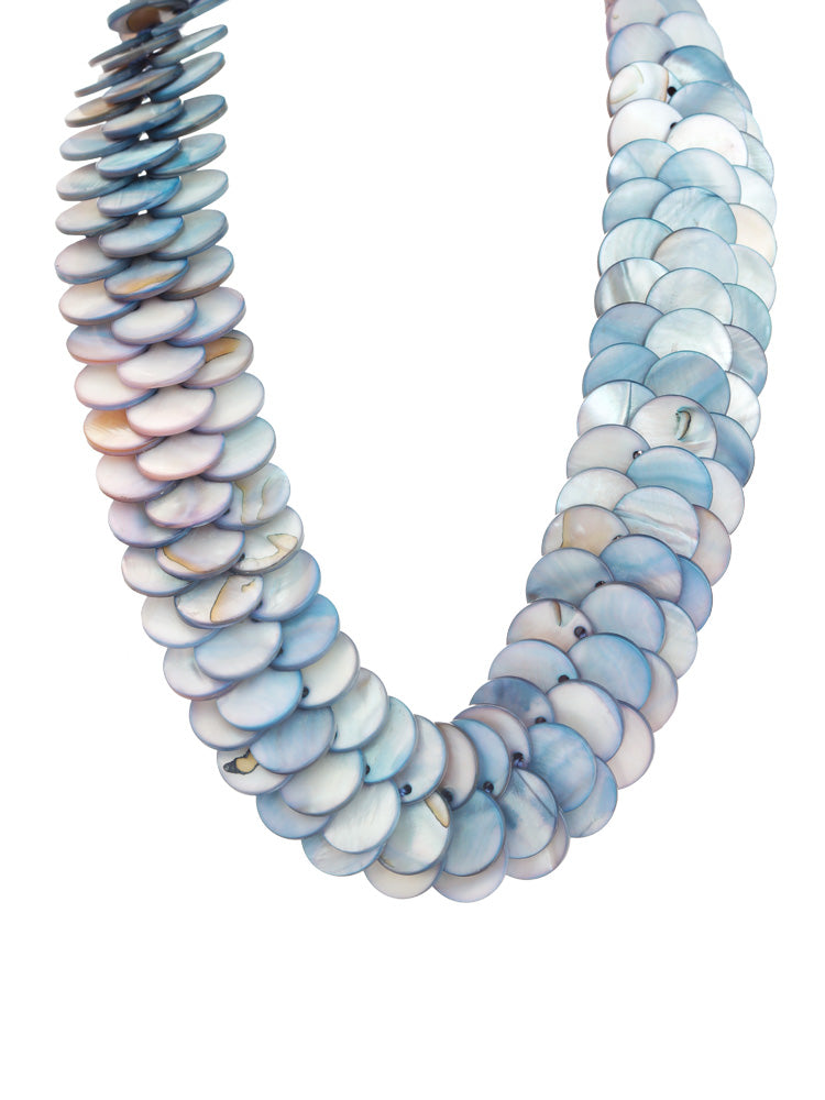 S2382N1 Silver Scale necklace