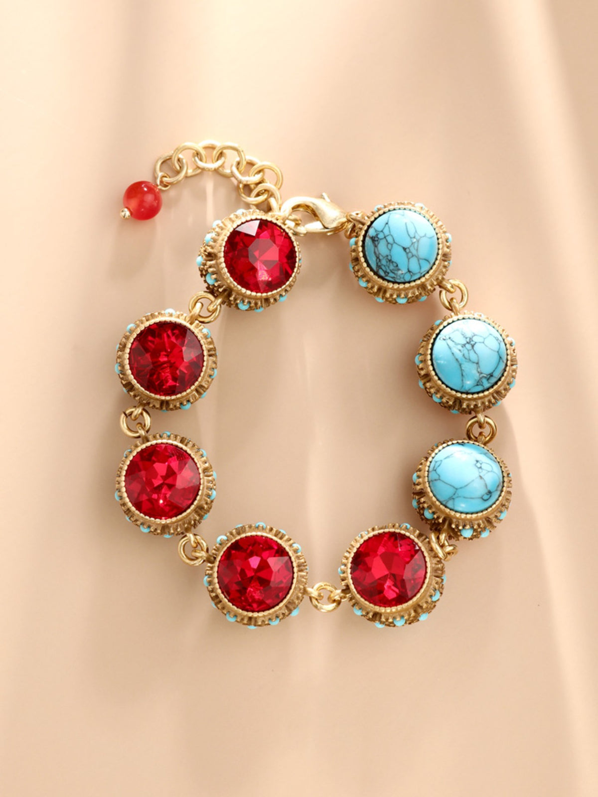 S2404C1 Ruby Turquoise bracelet