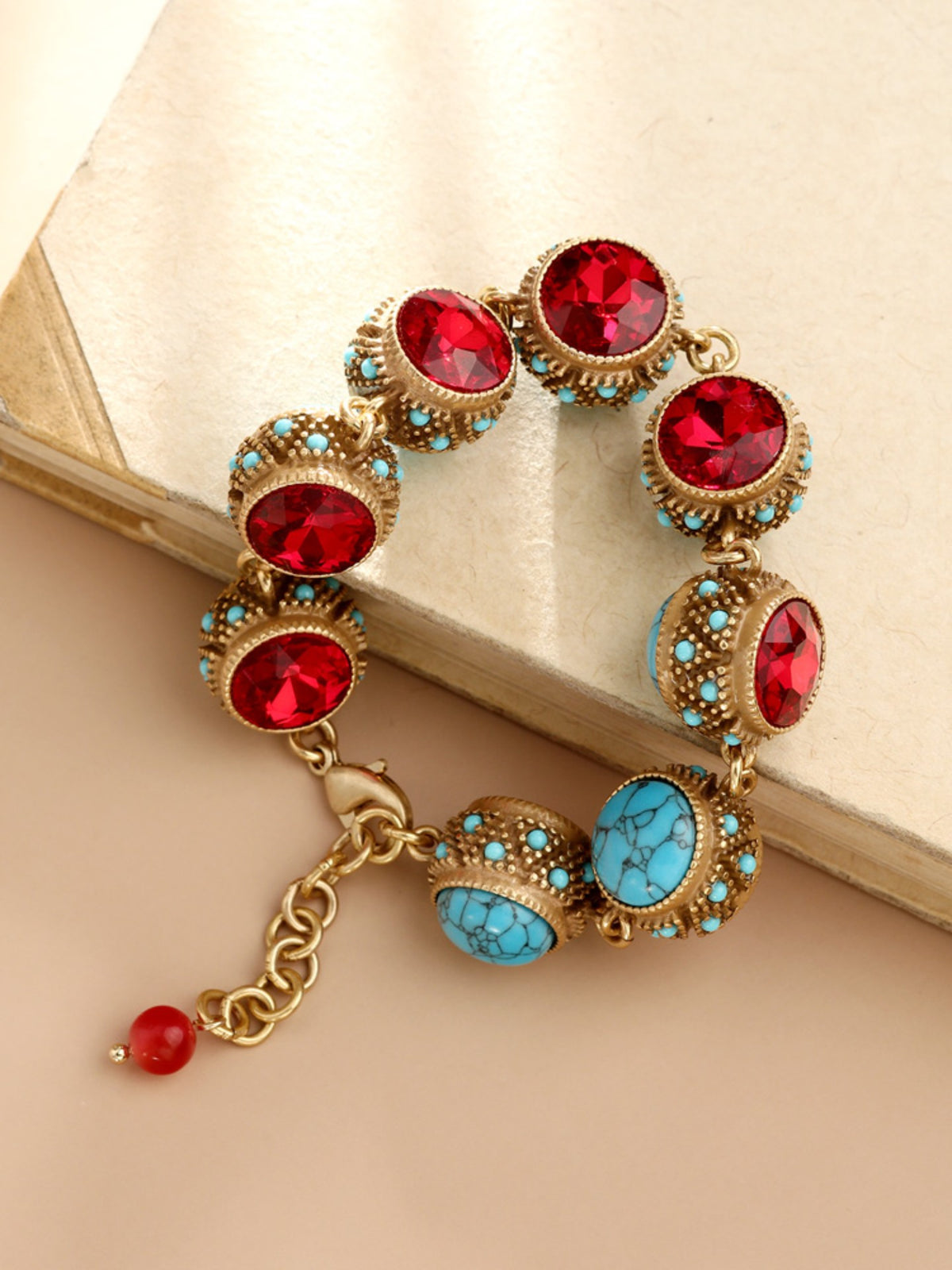 S2404C1 Ruby Turquoise bracelet