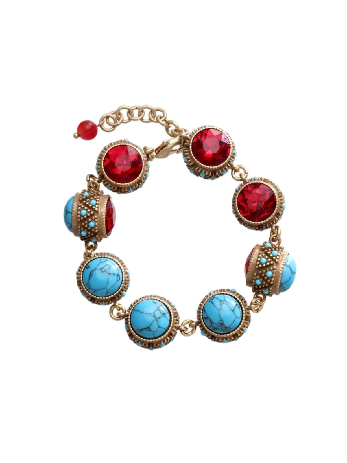 S2404C1 Ruby Turquoise bracelet