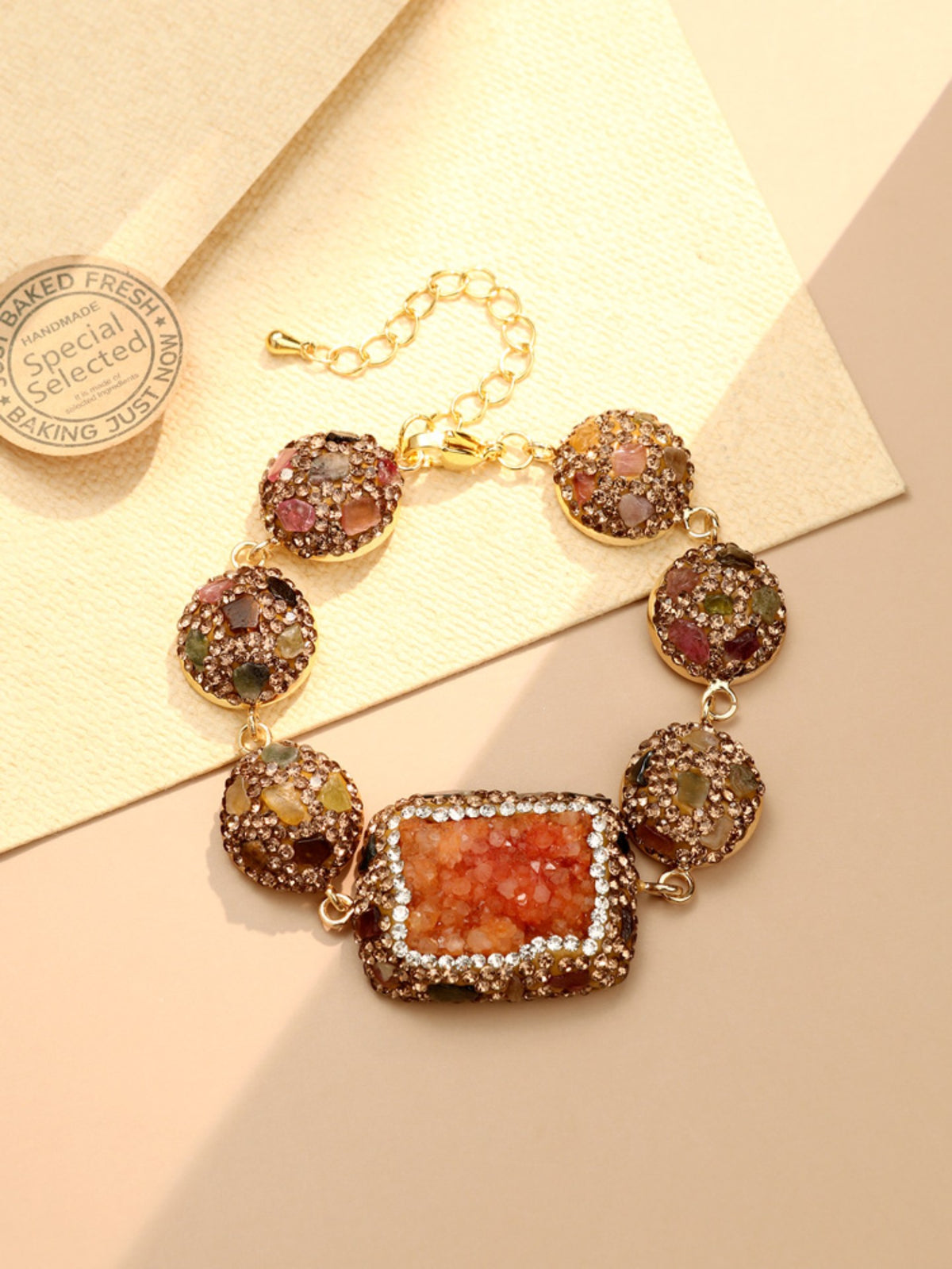 S2405C1 Sunset Druzy bracelet