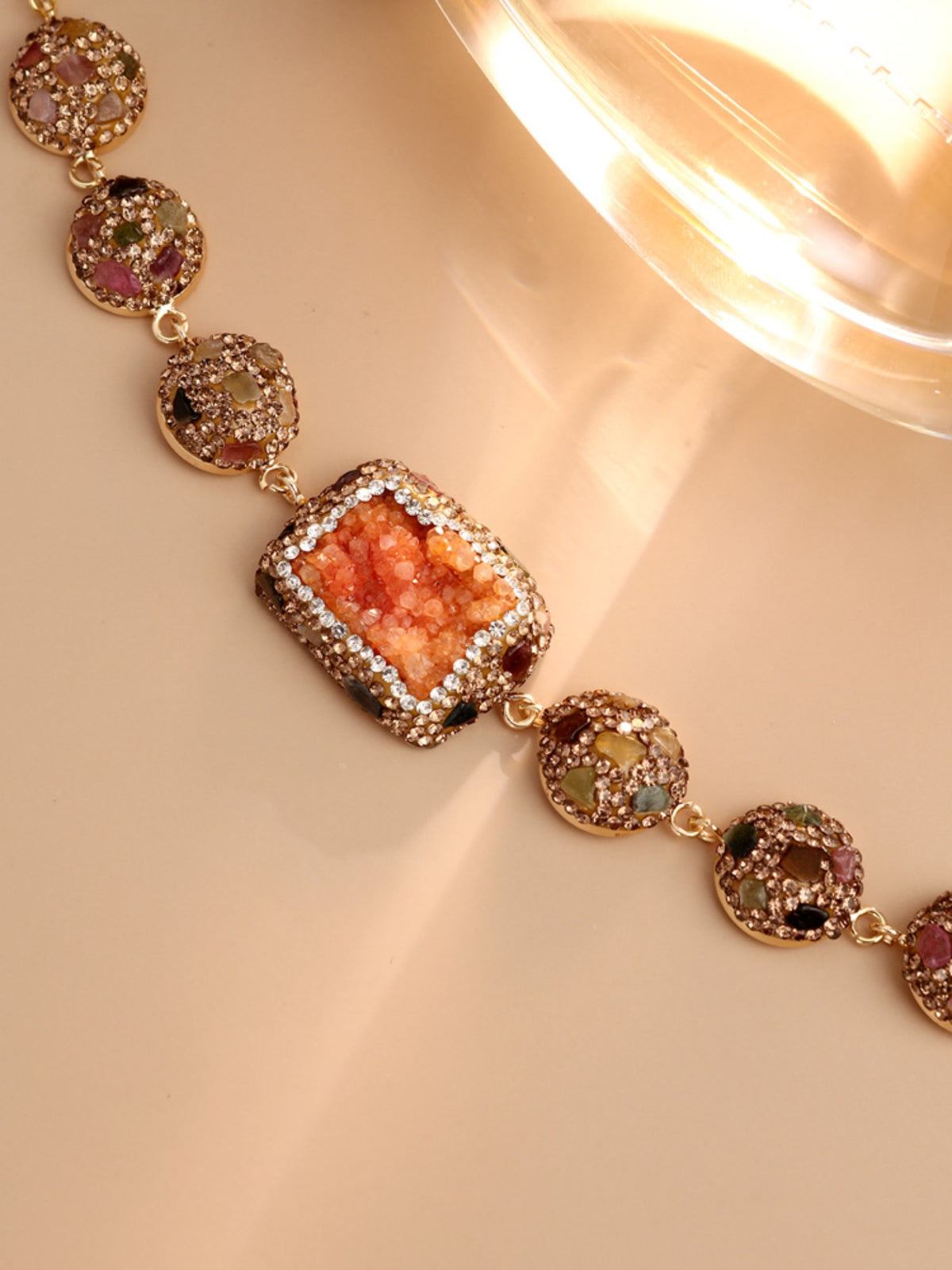 S2405C1 Sunset Druzy bracelet