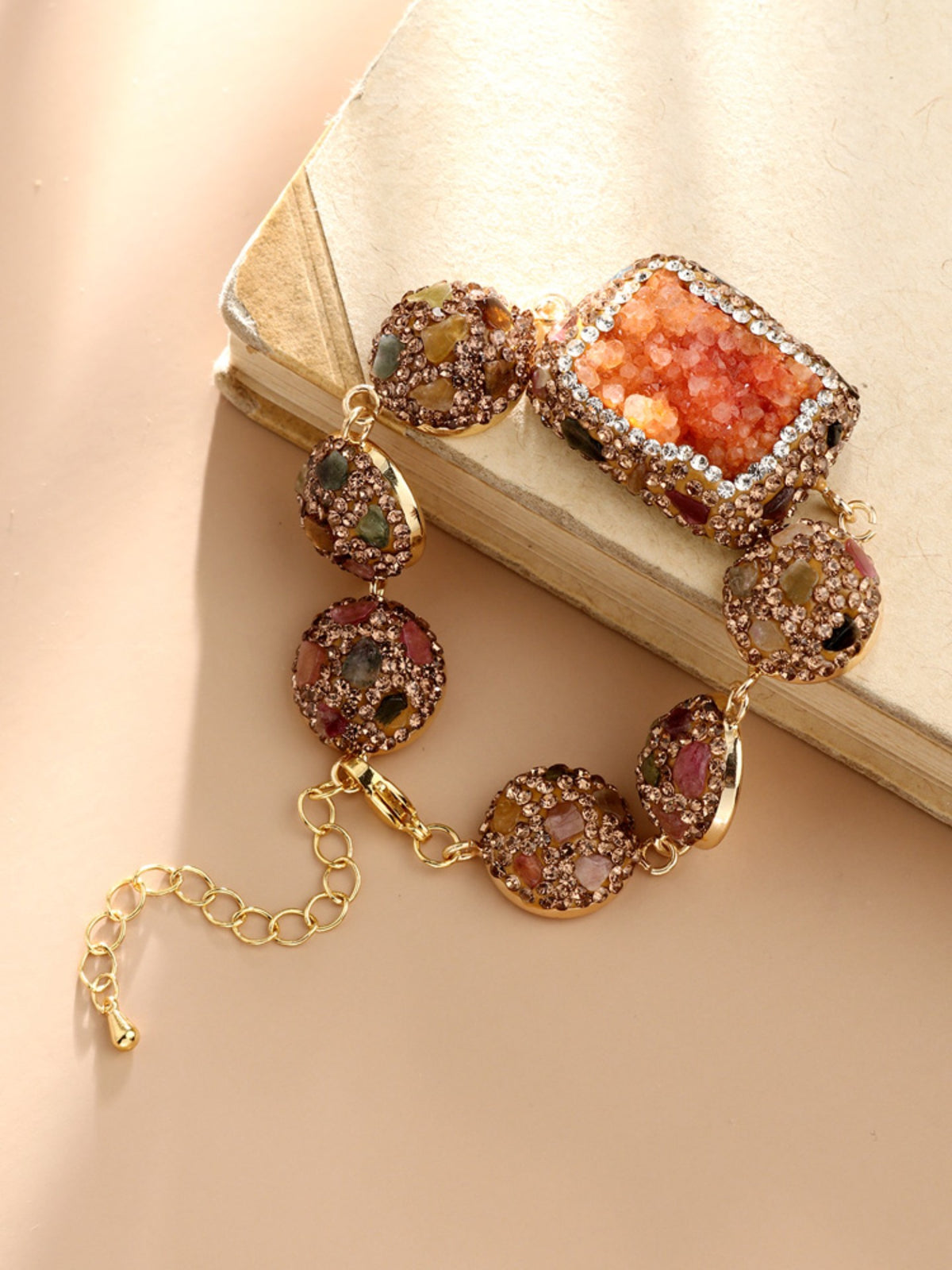 S2405C1 Sunset Druzy bracelet