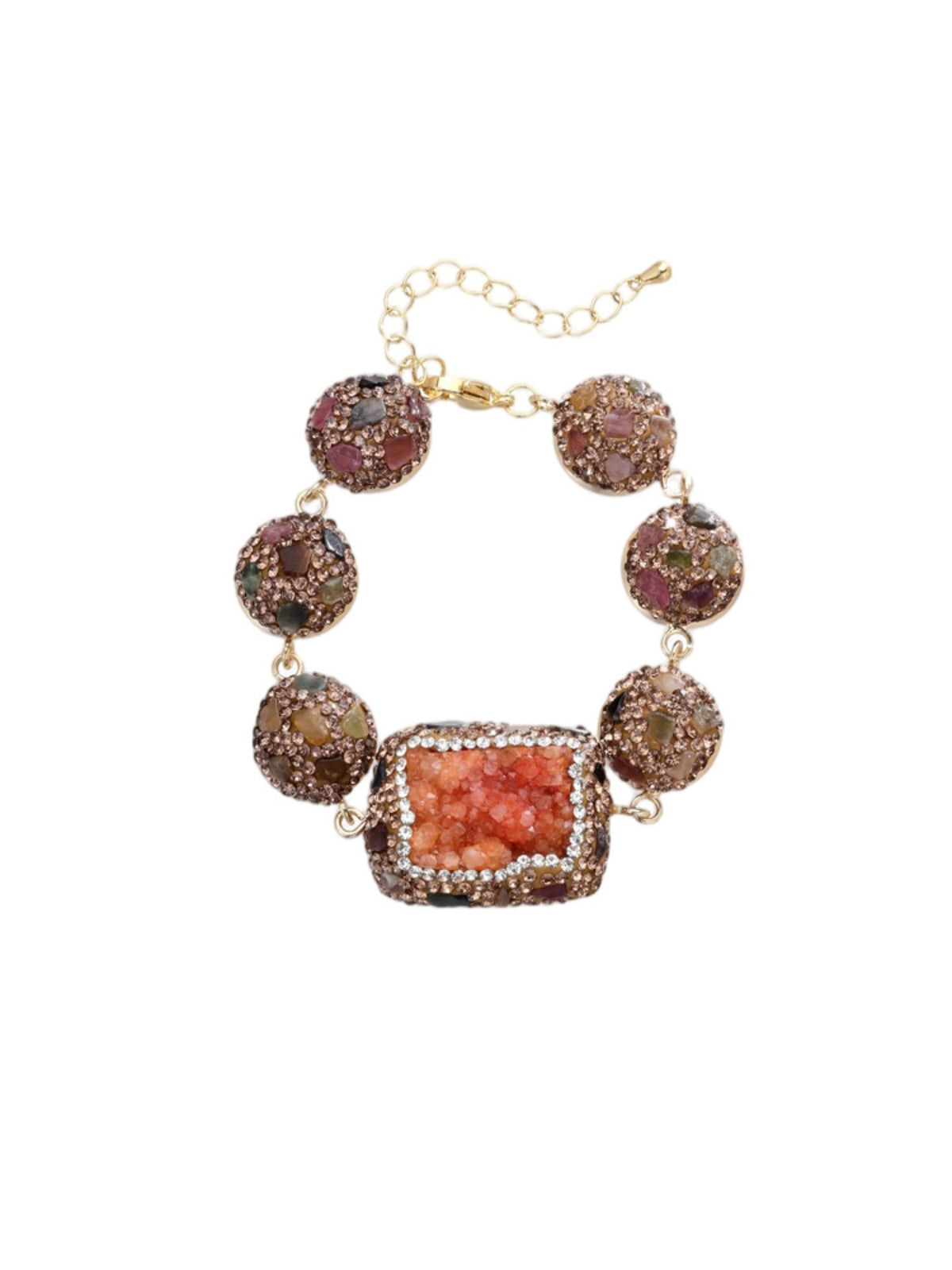 S2405C1 Sunset Druzy bracelet
