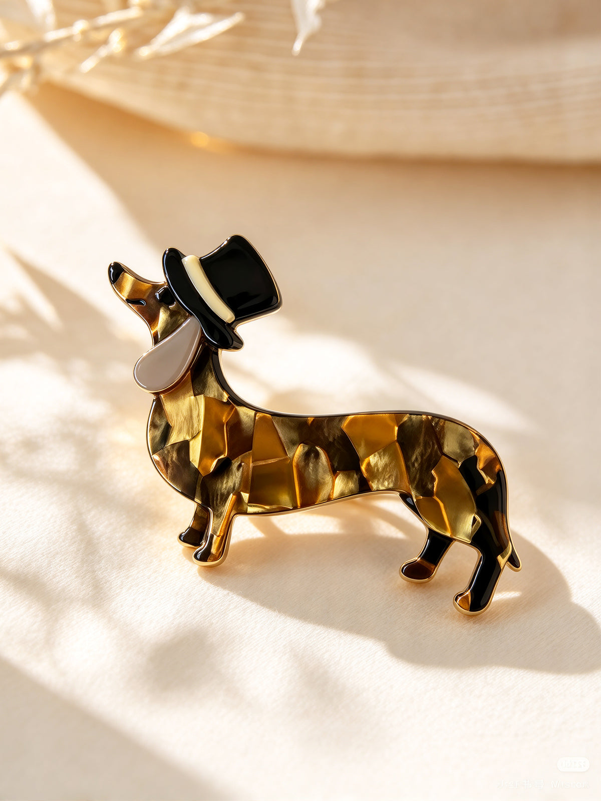 S2428B1 Gentleman's Hat brooch