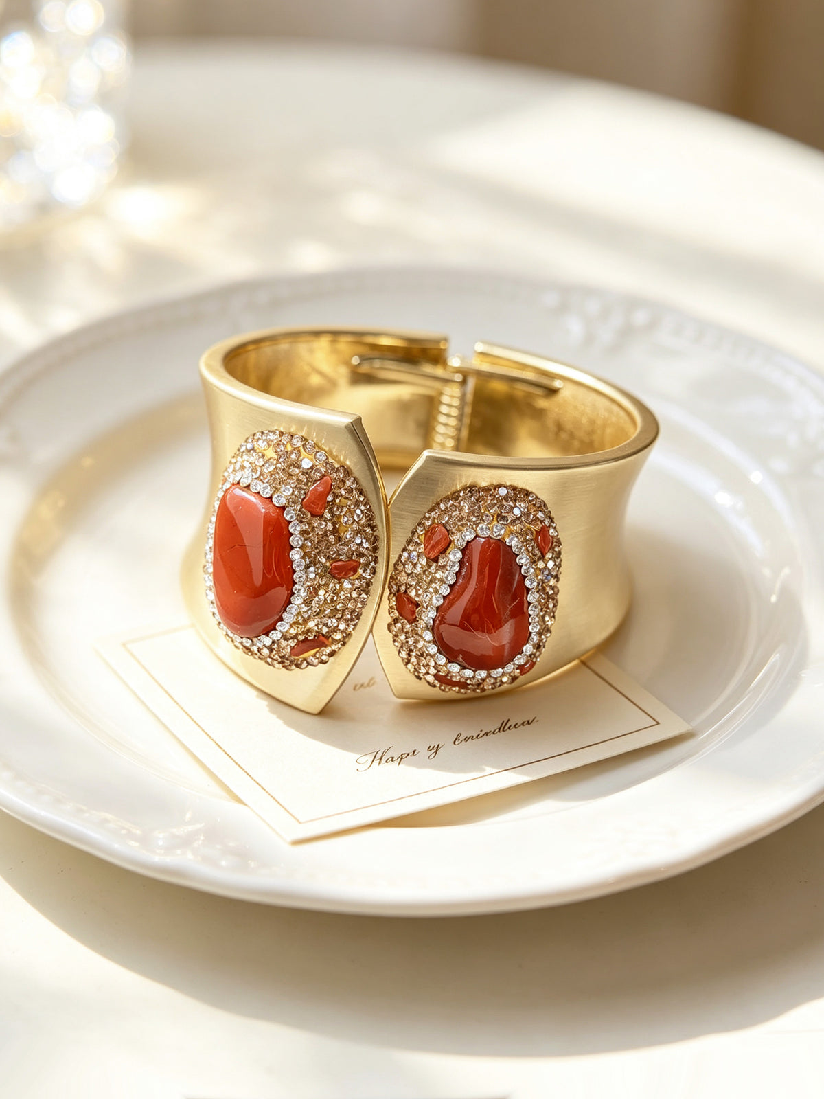 S26731Z01 Carnelian Cuff bracelet