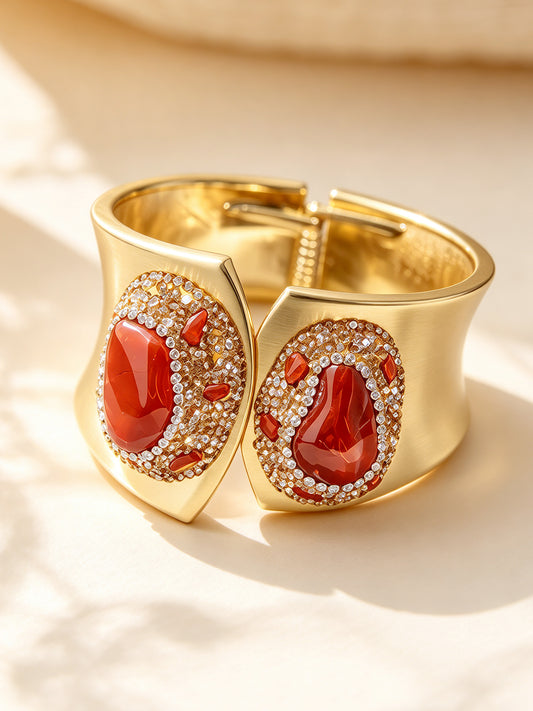 S26731Z01 Carnelian Cuff bracelet