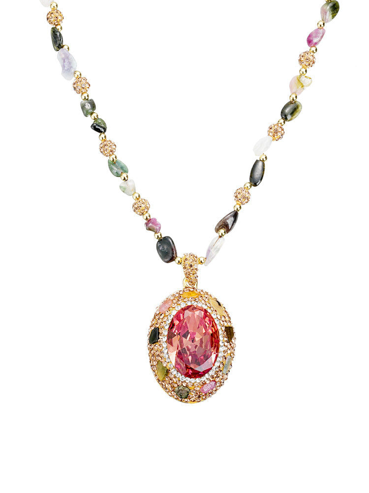 S2686N1 Tourmaline Jewel necklace
