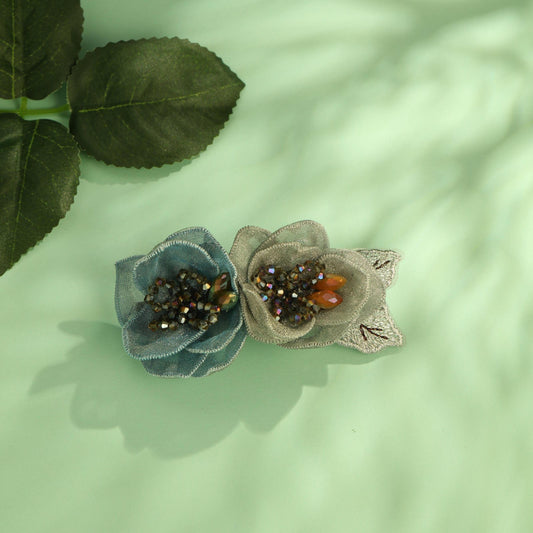S2786H1 Hair Accessories Twin Flowers