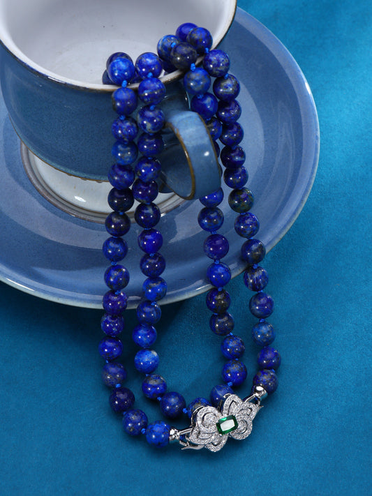 S2936N1 Lapis Blossom necklace