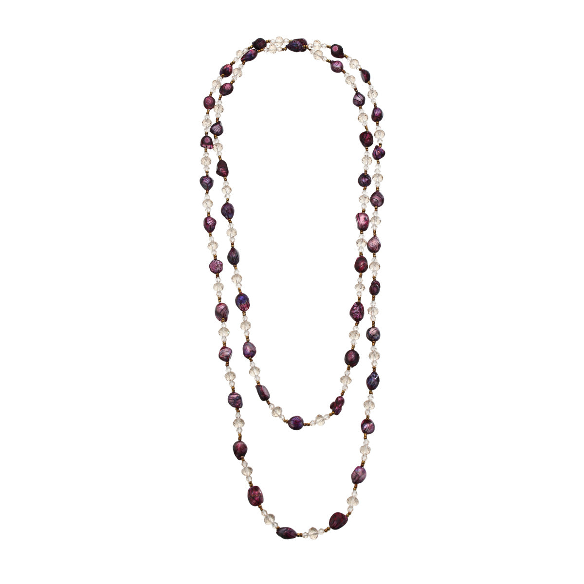 S3050N2 Plum Crystal necklace