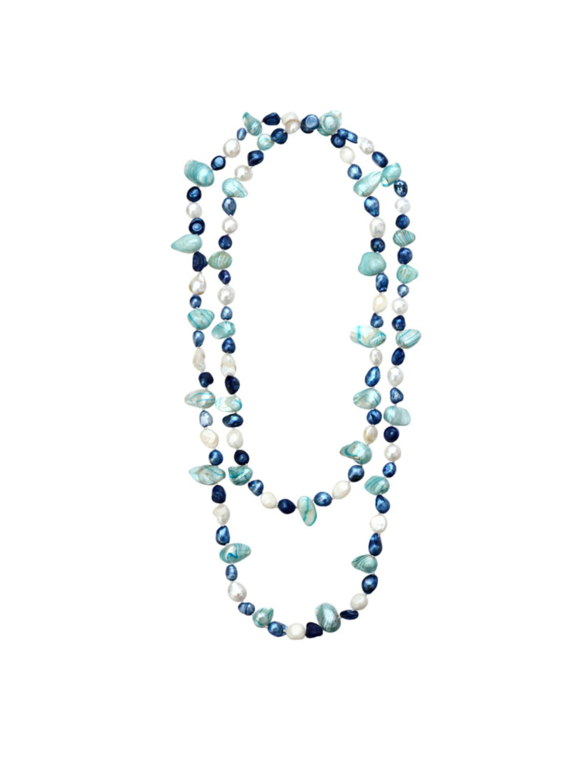 S3052N1 Blue Rose necklace