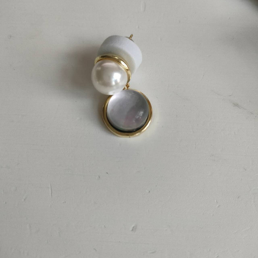 S4601E1 When I Miss You, I Watch the Moon in the Night Sky Earring