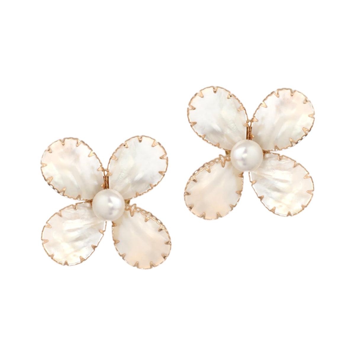S5156E1 Pearl Petal earrings