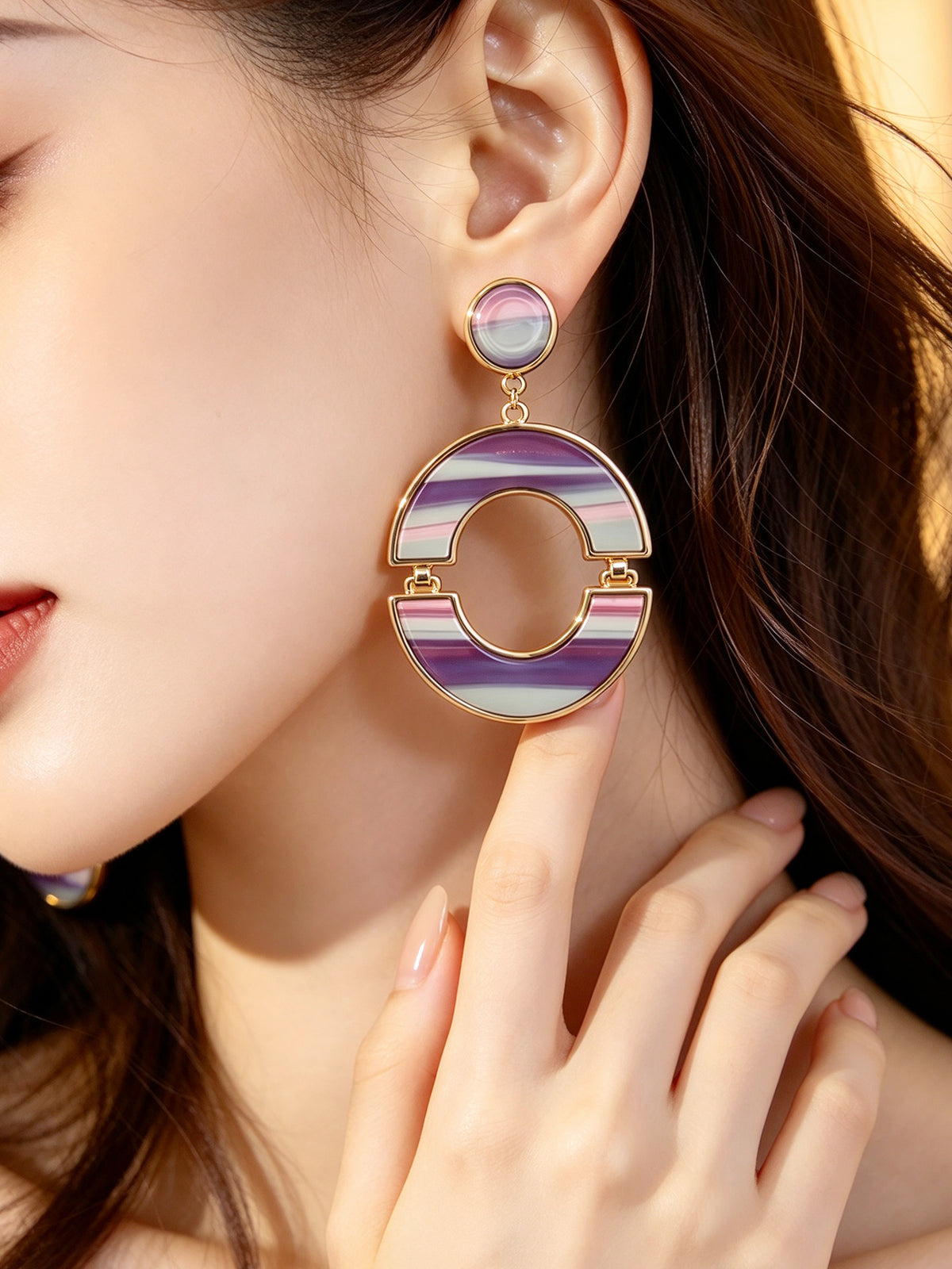 S5179E1 Shattered Mirage earrings