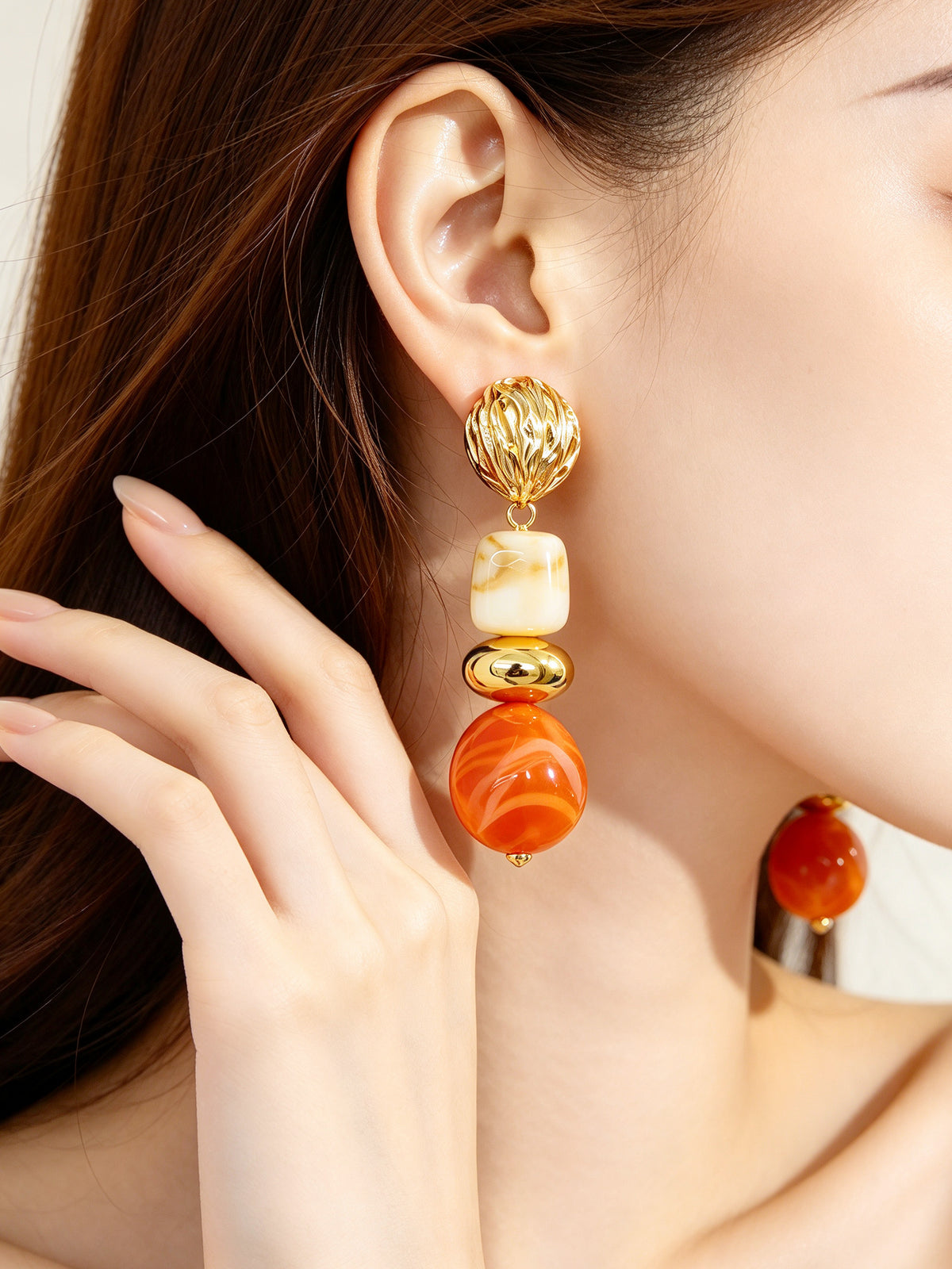 S5180E2 Vintage Facet earrings