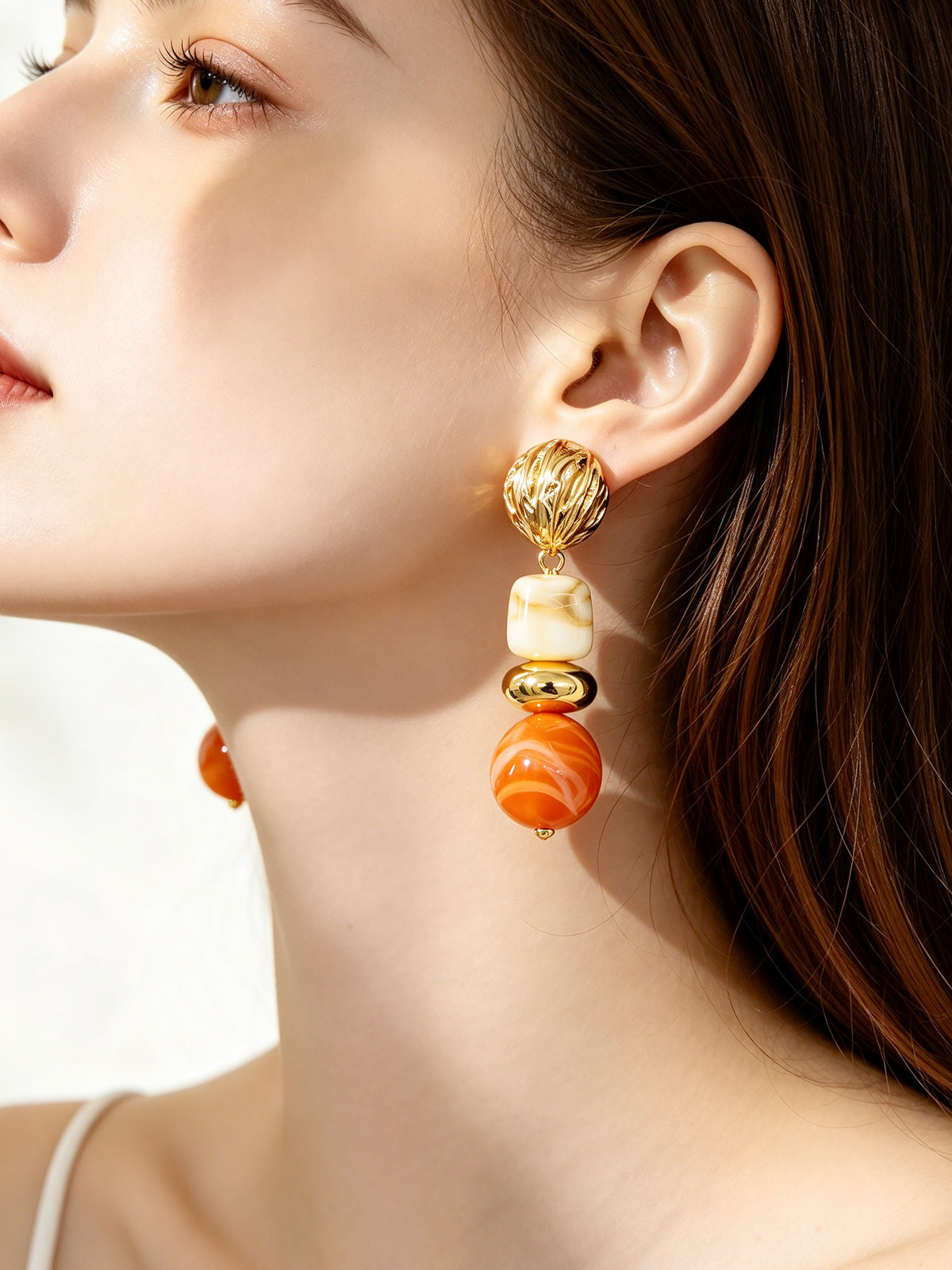 S5180E2 Vintage Facet earrings