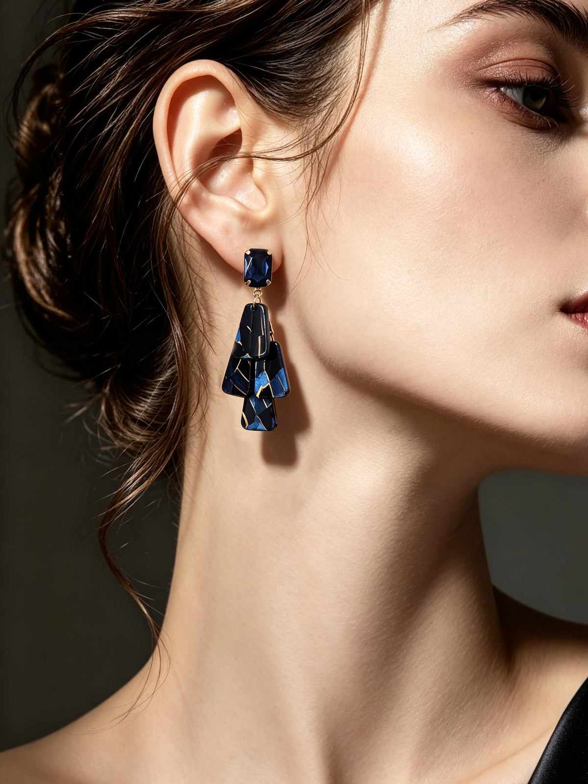 S5181E1 Vintage Facet Drop earrings