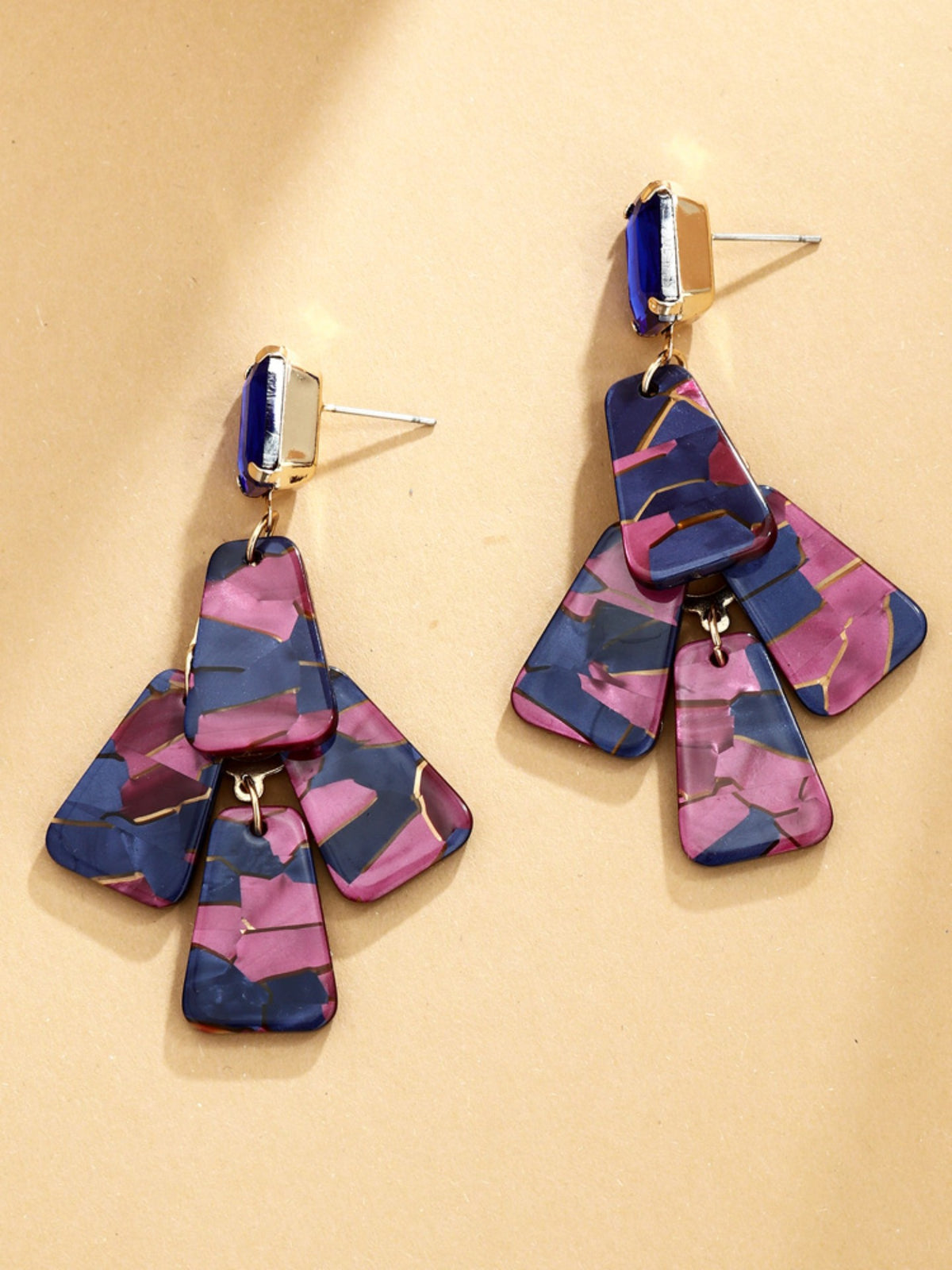 S5181E2 Vintage Facet Drop earrings