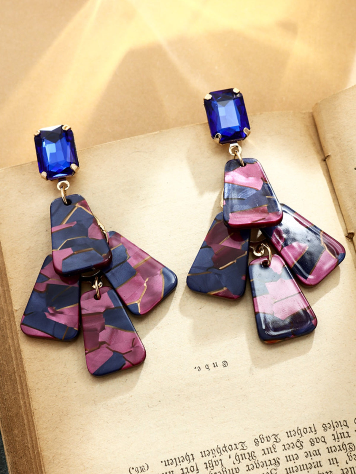 S5181E2 Vintage Facet Drop earrings
