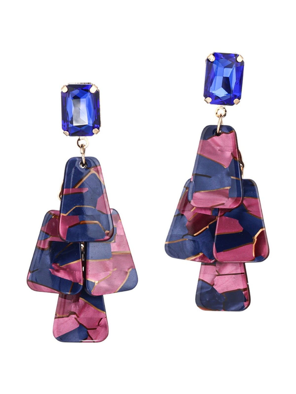 S5181E2 Vintage Facet Drop earrings