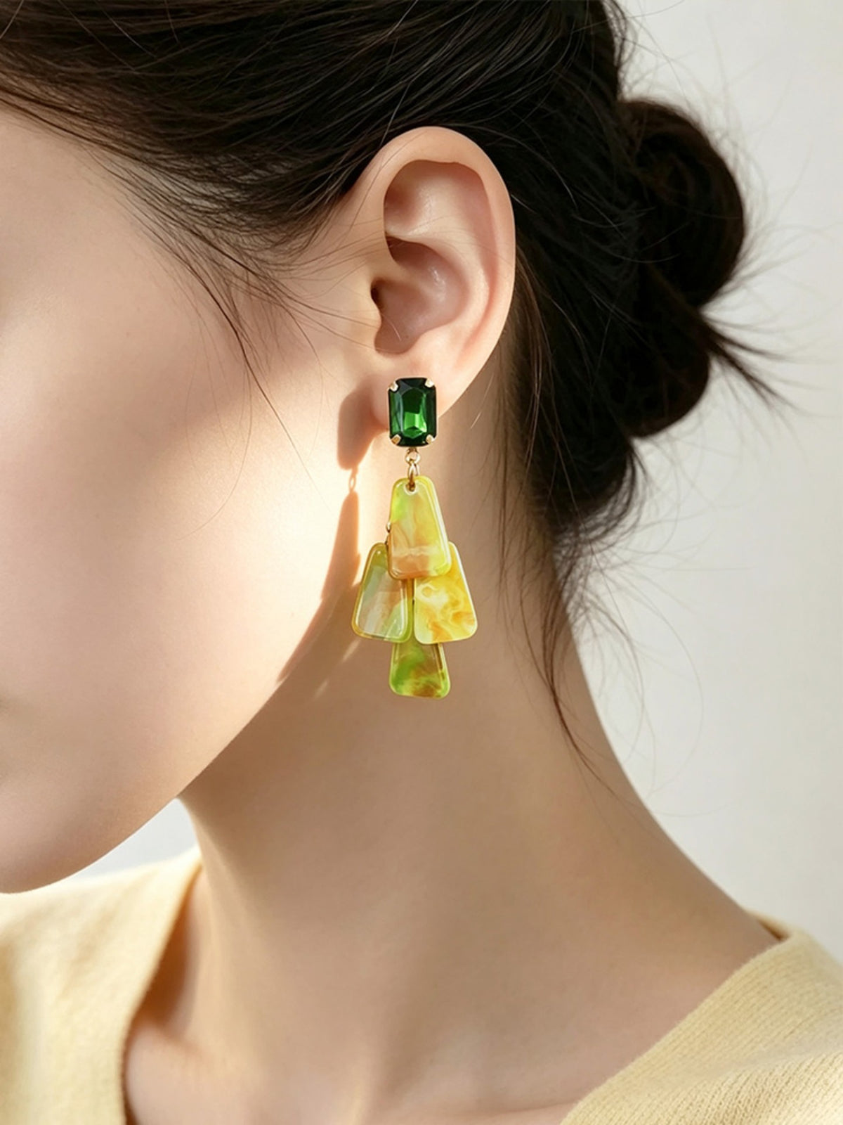 S5181E3 Vintage Facet Drop earrings